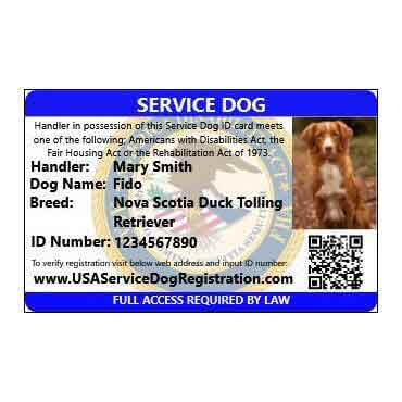 Federal Service Dog Registration | Emotional Support Dog Registration |